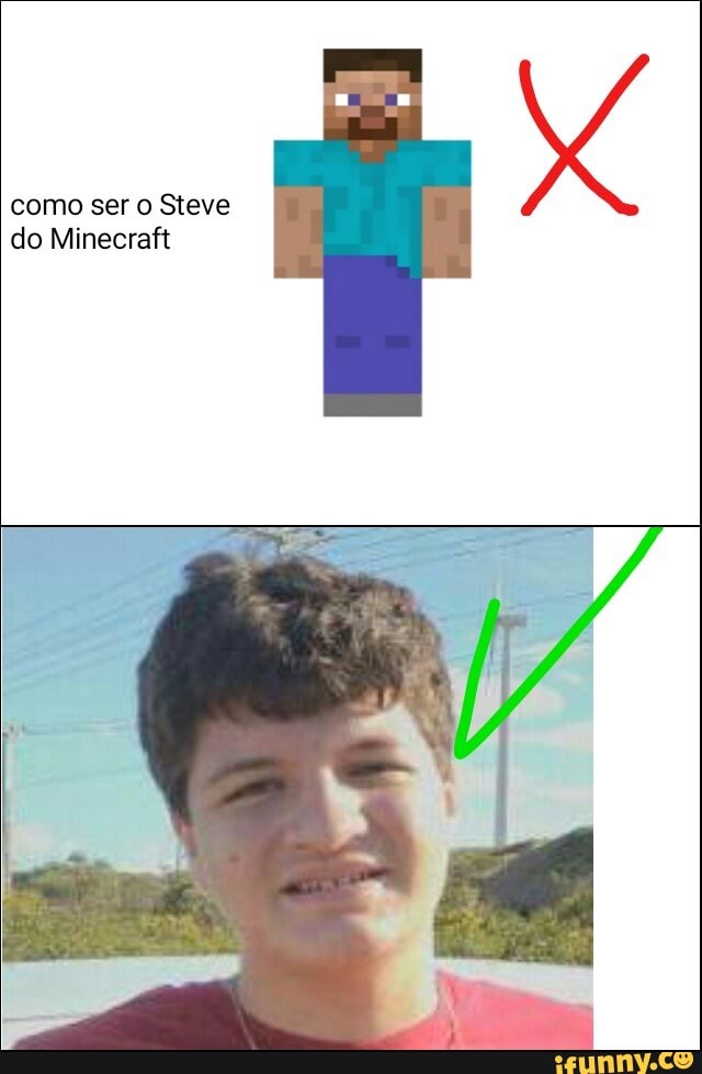 como ser o Steve
do Minecraft