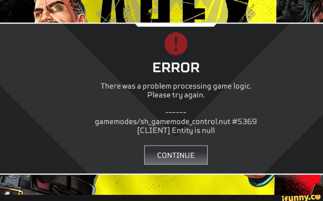 There was a problem processing game logic please try again apex legends ошибка