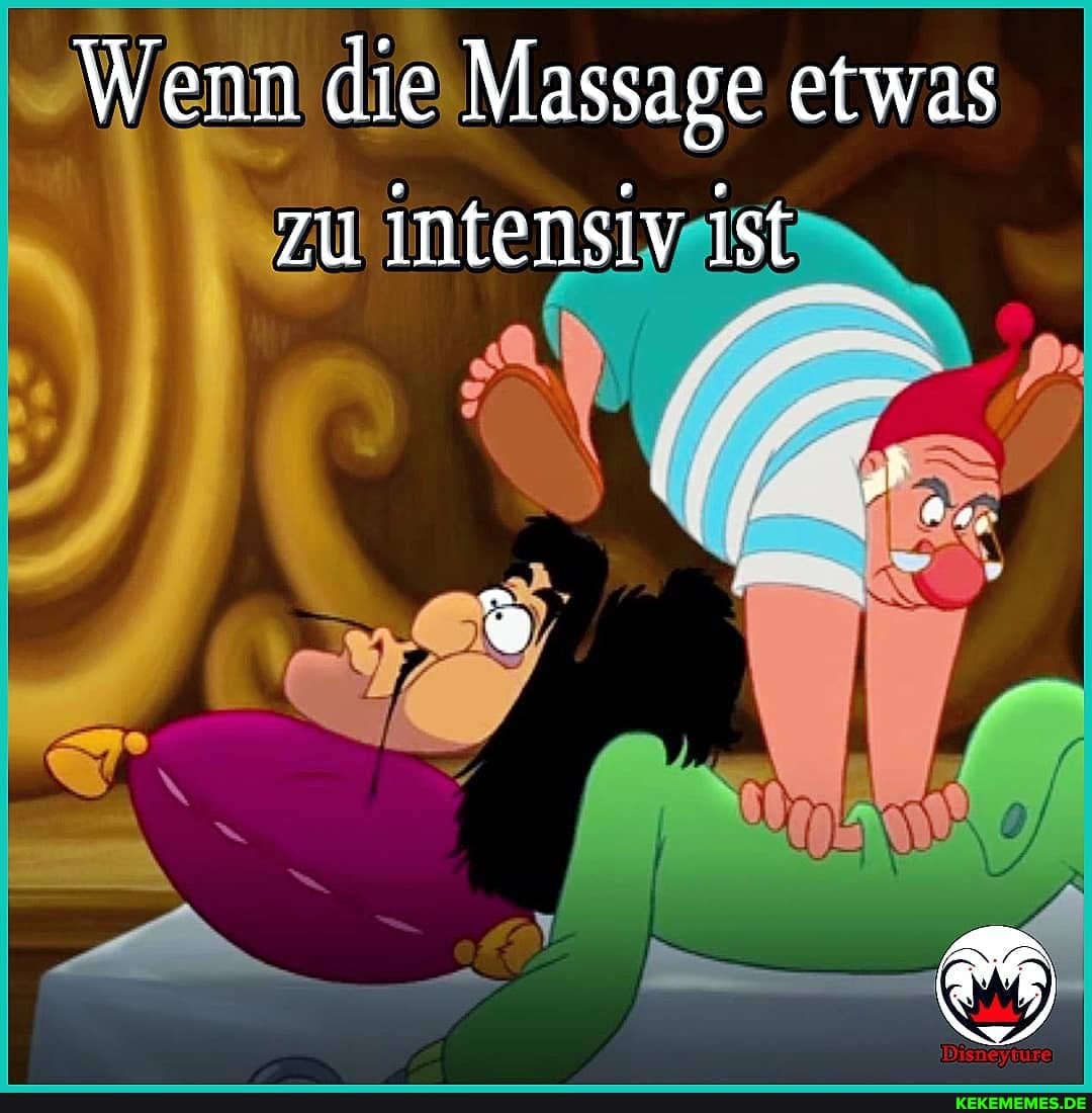 Wenn die Massage etwas zu intensiv ist