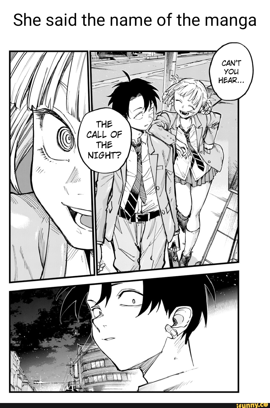 She said the name of the manga