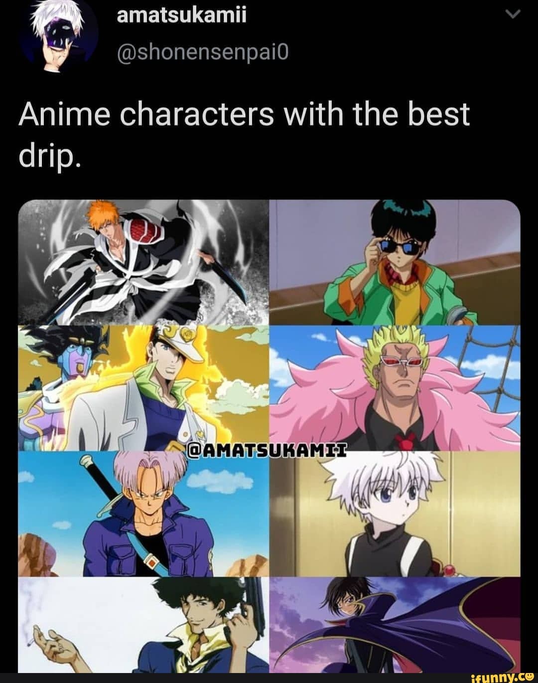 Anime Characters With Drip (COMPLATION) - YouTube