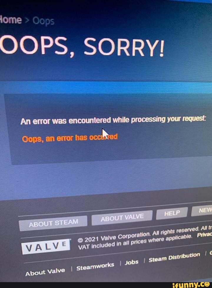 steam says oops sorry and removes wishlist button