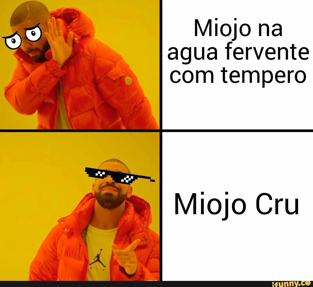 Miojo na
agua fervente
com tempero
Miojo Cru