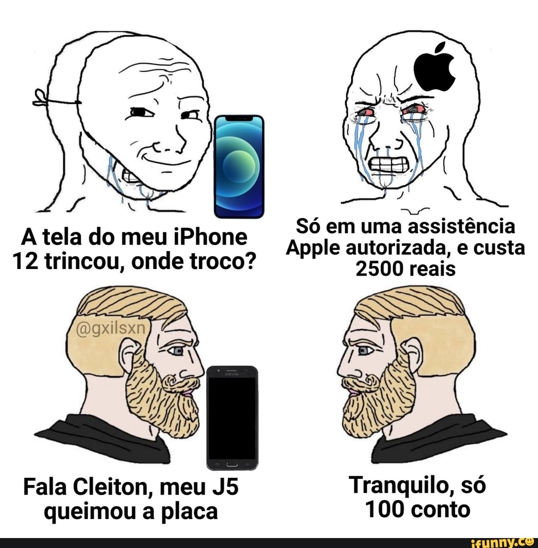 am
Só em uma assistência
A tela do meu iPhone Apple autorizada, em e custa assistência
12 trincou, onde troco? 2500 reais
Fala Cleiton, meu Tranquilo, só queimou a placa 100 conto