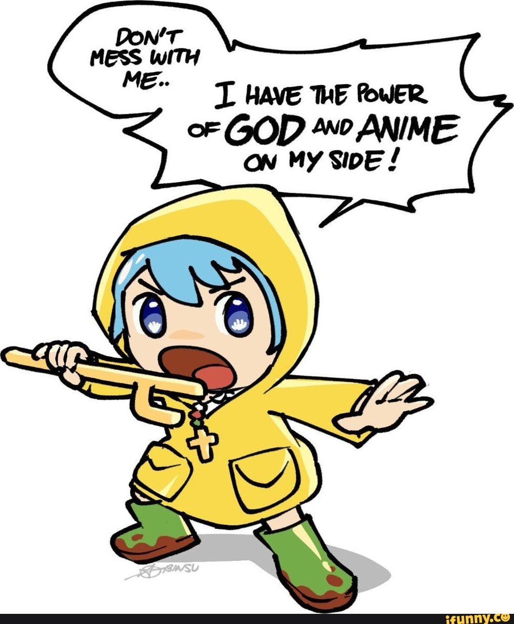 "I Have The Power Of God And Anime On My Side" Funny Meme T-Shirt - Unisex Graphic Tee - View #5