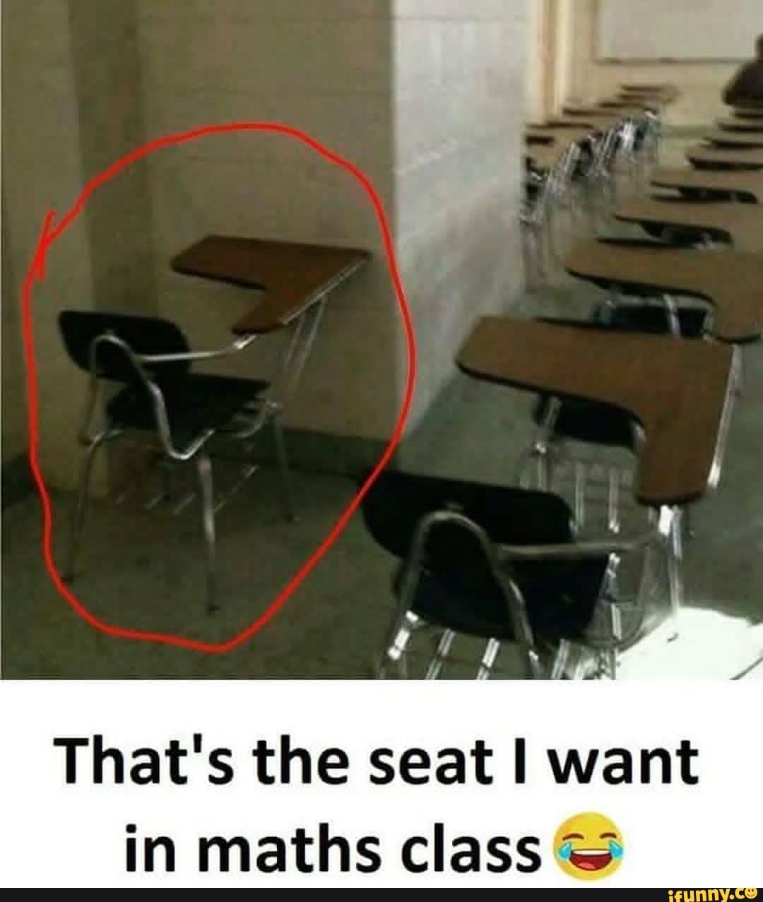 That's the seat I want in maths class © - iFunny