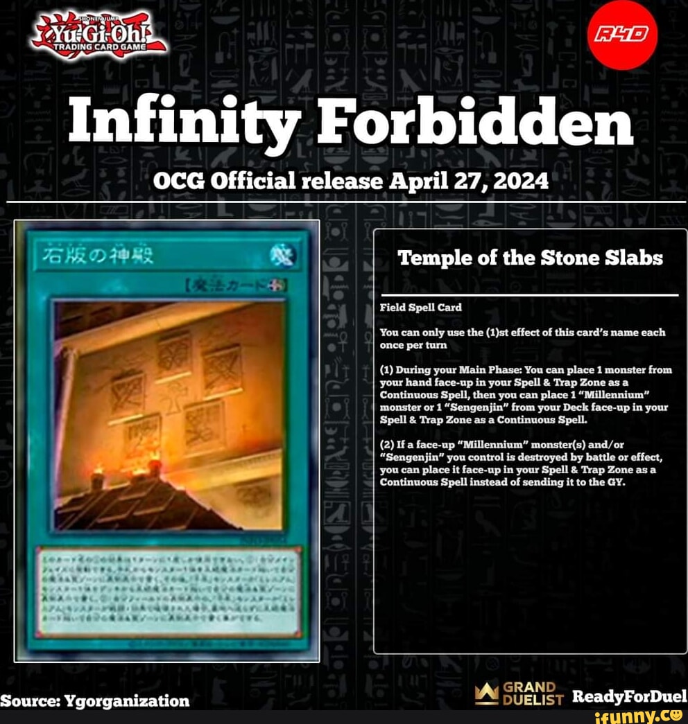 Vu Infinity Forbidden OCG Official release April 27, 2024 I Source ...