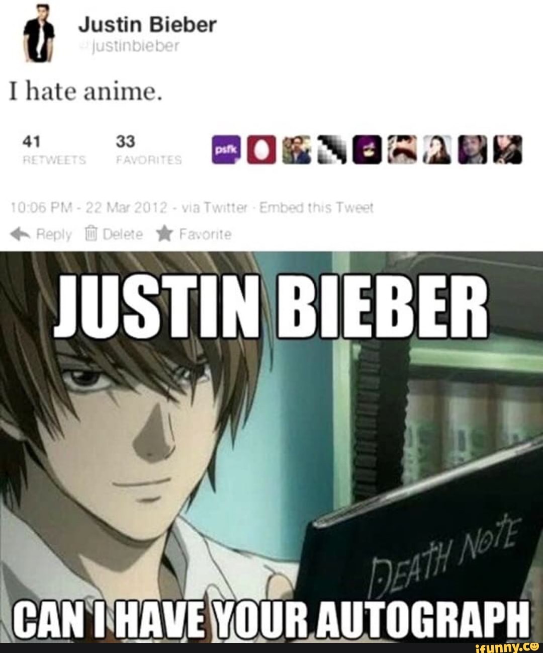 Мем i hate anime
