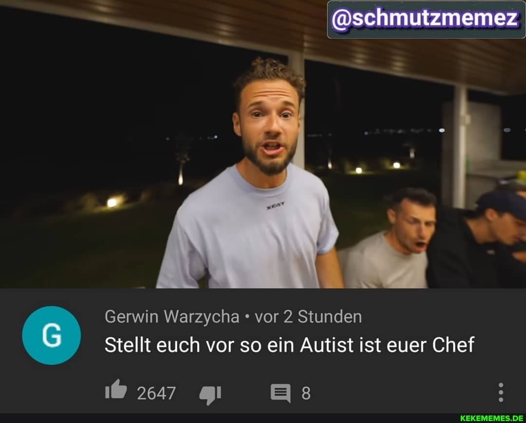 Gerwin Warzycha vor 2 Stunden
Stellt euch vor so ein Autist ist euer Chef
2647 Es ;