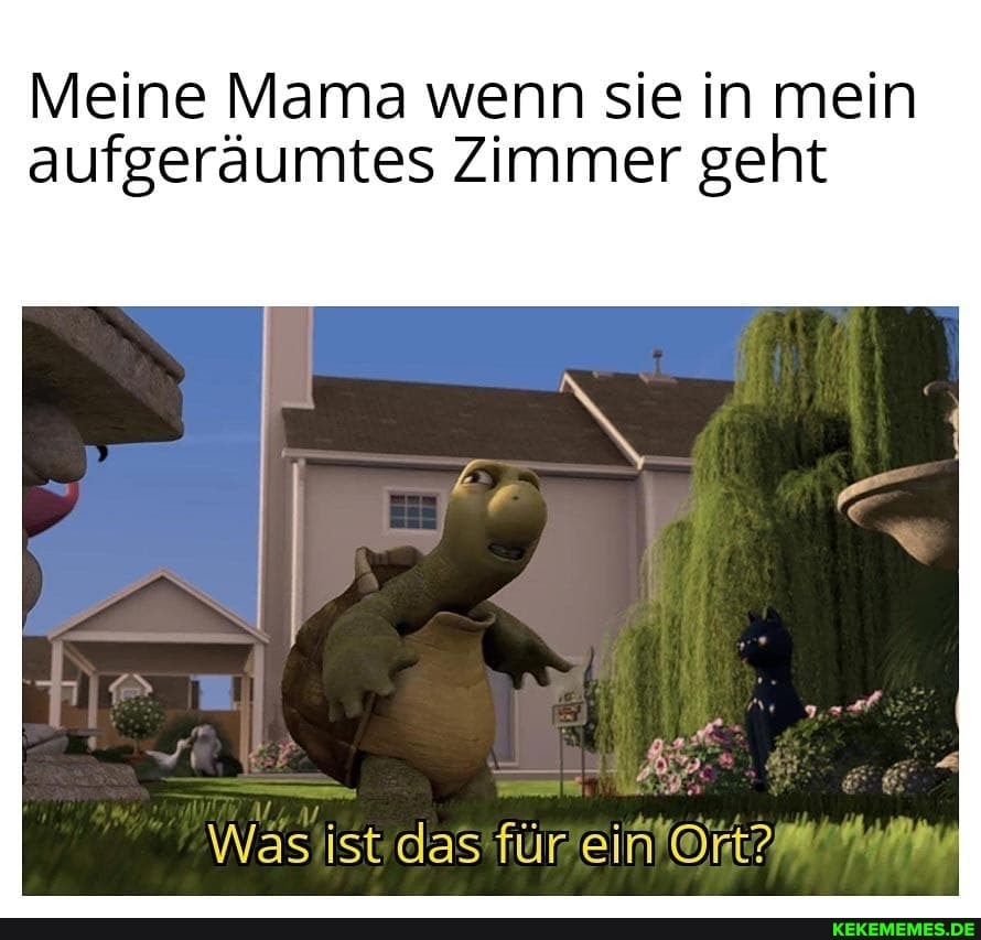 Meine Mama wenn sie in mein aufgeräumtes Zimmer geht
Was ist das für ein Or?