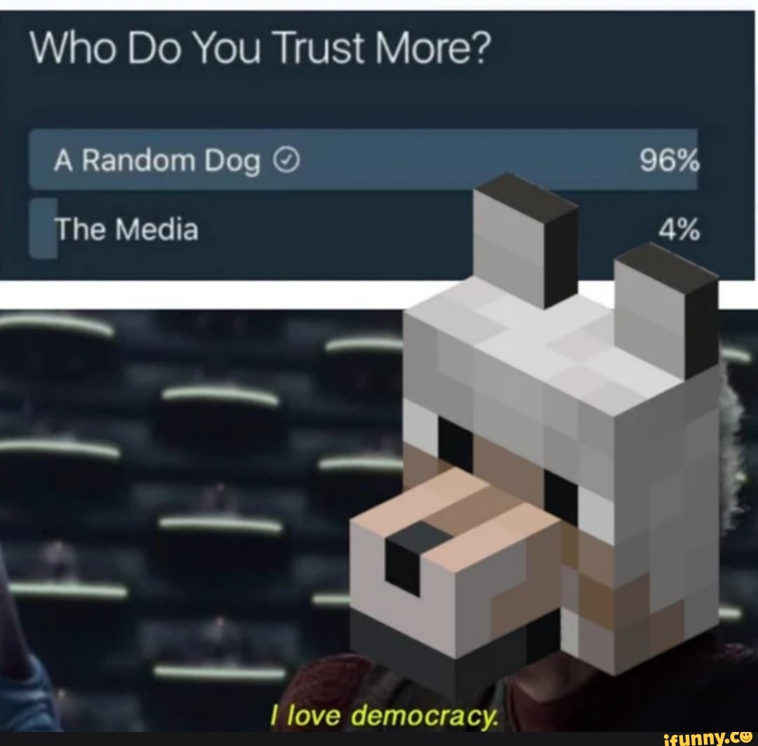 Who Do You Trust More?
mm
I love democracy.