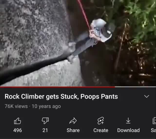 Ft Rock Climber gets Stuck, Poops Pants views 10 years ago 496 21 Share