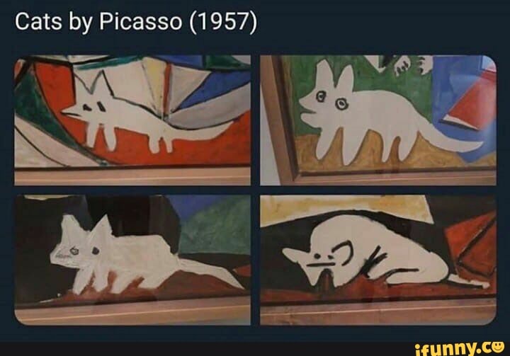 Cats by Picasso (1957) )