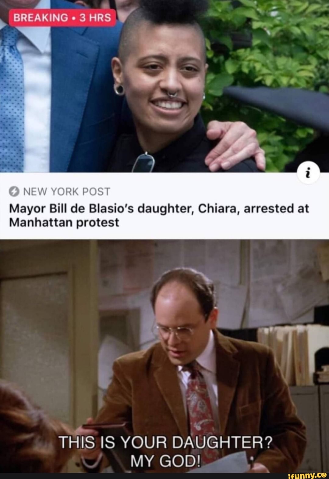 Mayor Bill De Blasio S Daughter Chiara Arrested At Manhattan Protest This Is Your Daughter Ifunny