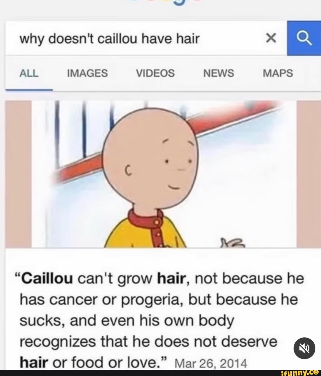 Why doesn't caillou have hair ES ALL IMAGES VIDEOS NEWS MAPS "Caillou ...