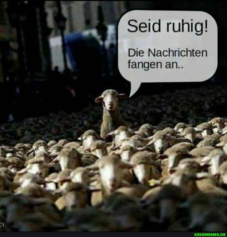 Seid ruhig!
Die Nachrichten fangen an..