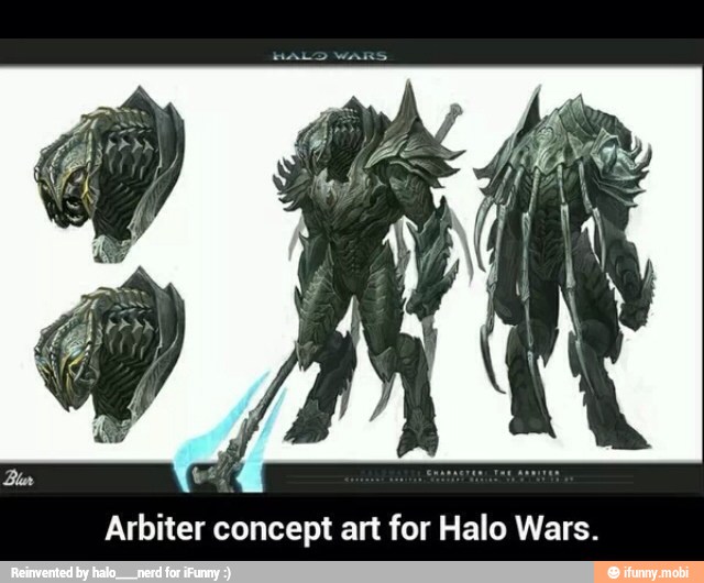 Arbiter concept art for Halo Wars.