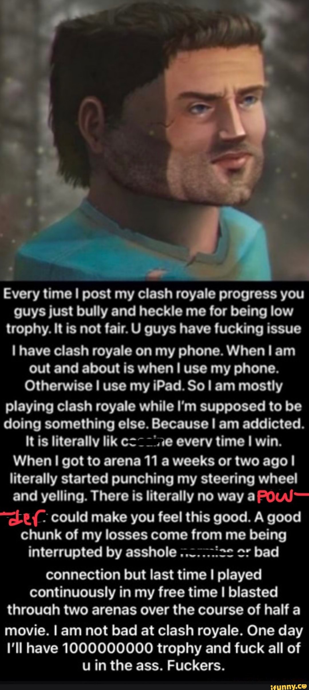 Clash Royale on X: Here's a funny meme from @RedditCR to keep you waiting  (credits to u/LonelyHound96)  / X