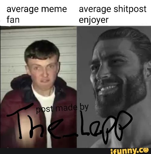 Average meme average shitpost fan enjoyer - iFunny