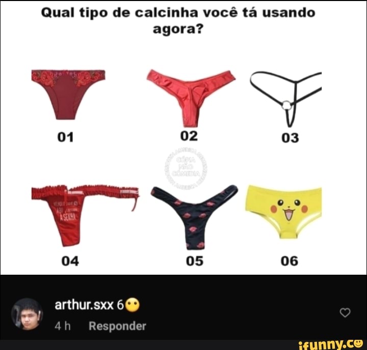 Qual tipo de calcinha você tá usando agora?
01 02 03
05
arthur.sxx 60
Responder