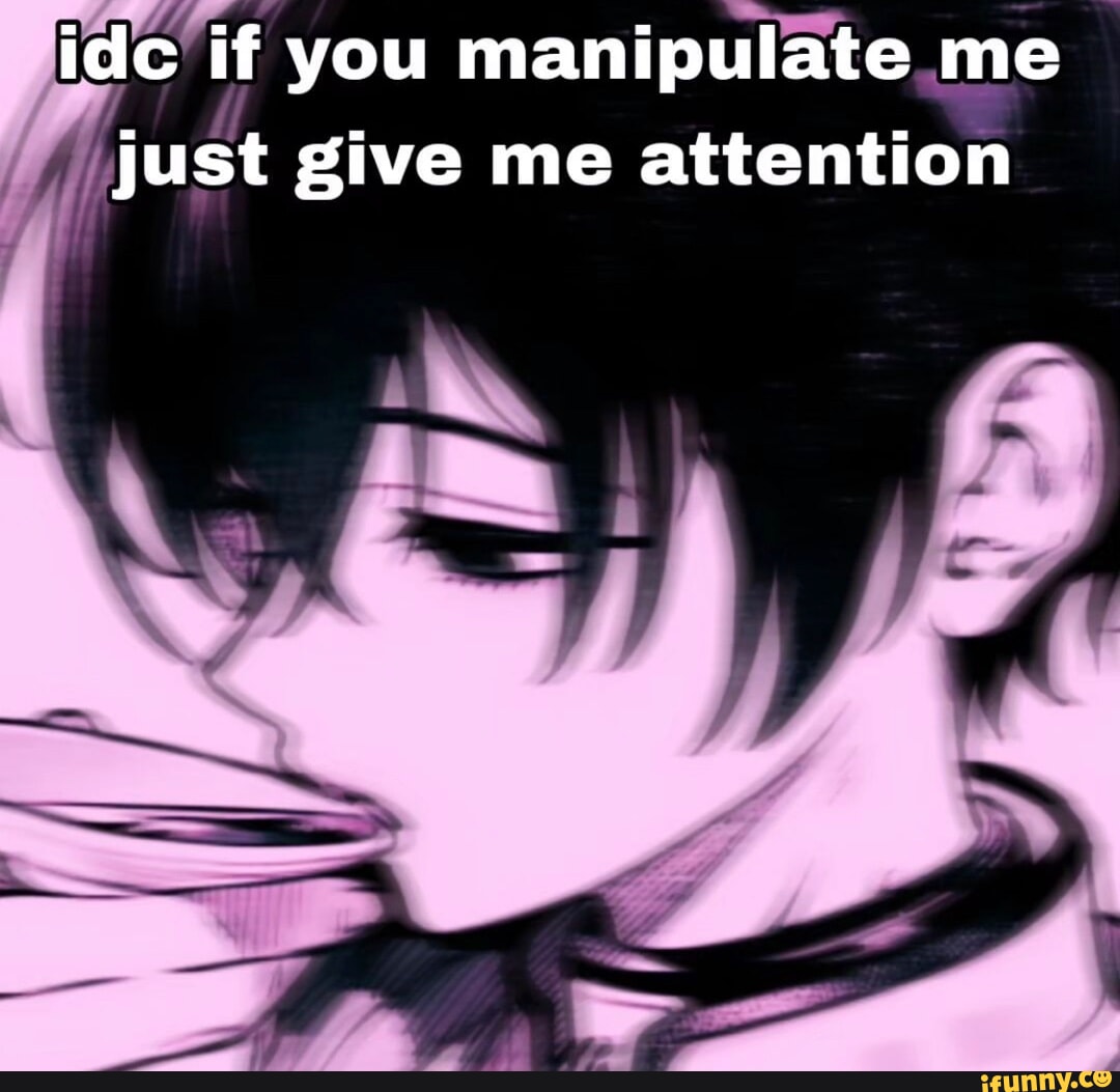 ide if you manipulate me just give me attention 