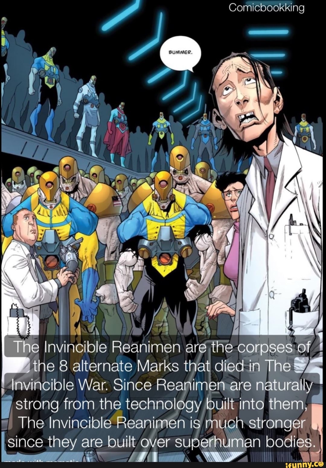 Comicbookking Invincible men are the corpses of the 8 alternate Marks