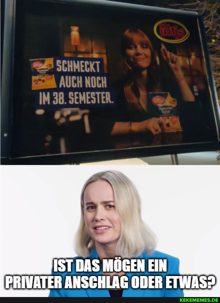 AUCH NOCH IM 38. SEMESTER
PRIVATER ANSCHLAG ODER ETWAS?