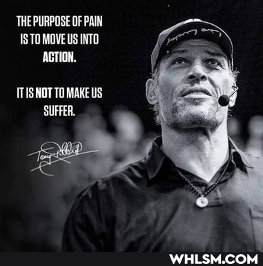 THE PURPOSE OF PAIN ISTO IS INTO
IIS NOT TO MAKE US SUFFER,