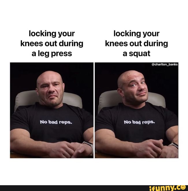 Locking your locking your knees out during knees out during aleg press