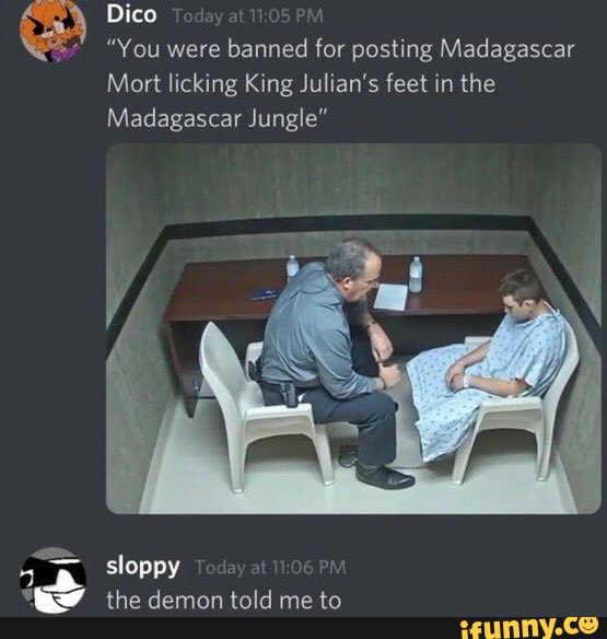 Dico You Were Banned For Posting Madagascar Mort Licking King Julians Feet In The Madagascar