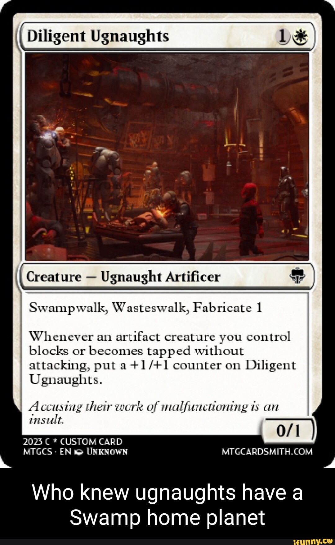 Diligent Ugnaughts Creature Ugnaught Artificer I Swampwalk