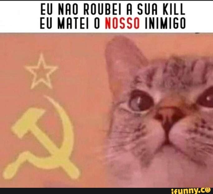 EU NAO ROUBEI SUA KILL EU MATEI O NOSSO INIMIGO