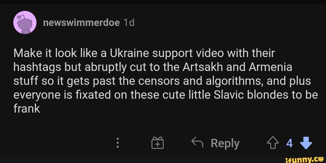 Make it look like a Ukraine support video with their hashtags but