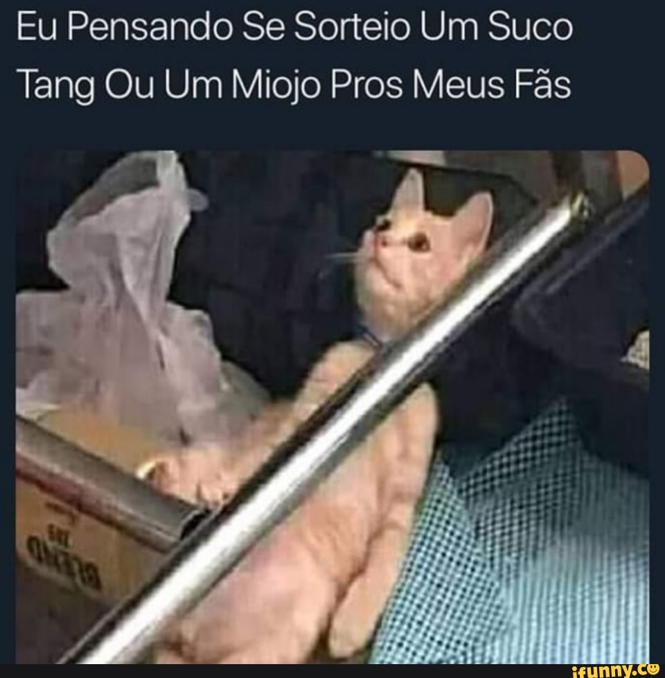 Eu Pensando Se Sorteio Um Suco
Tang Ou Um Miojo Pros Meus Fãs
