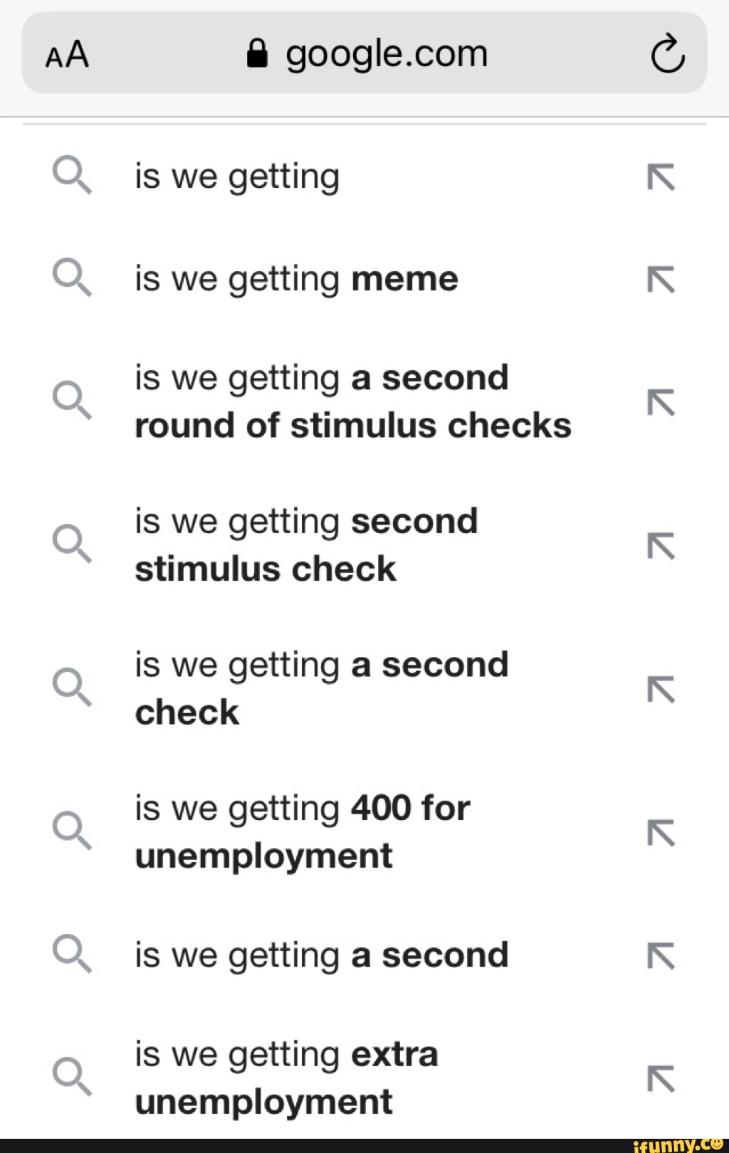 AA is we getting is we getting meme is we getting a second round of