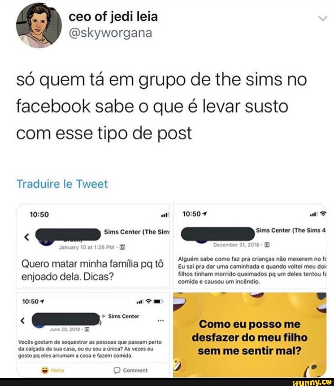 que PORRA e essa ata grupo de the sims, DEPOIS DE TER DOADO UM, APENAS UM  ÚNICO FETO