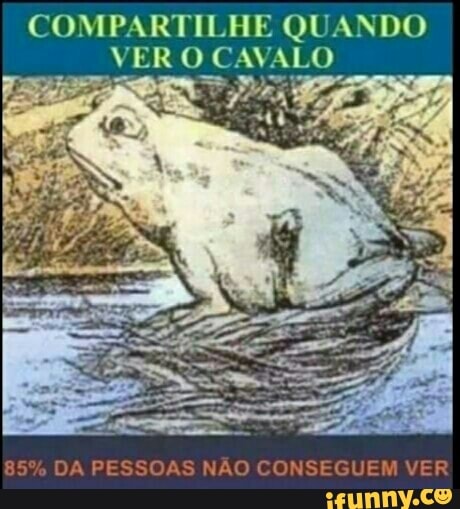 COMPARTILHE QUANDO
VER O CAVALO