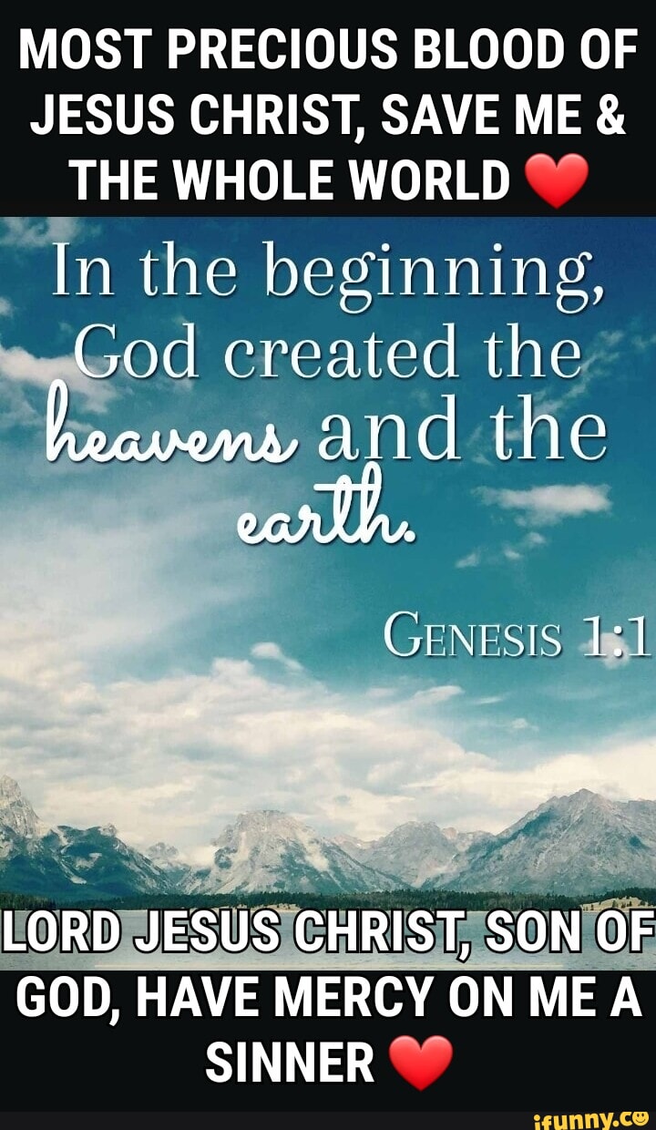 MOST PRECIOUS BLOOD OF JESUS CHRIST, SAVE ME & THE WHOLE WORLD In the