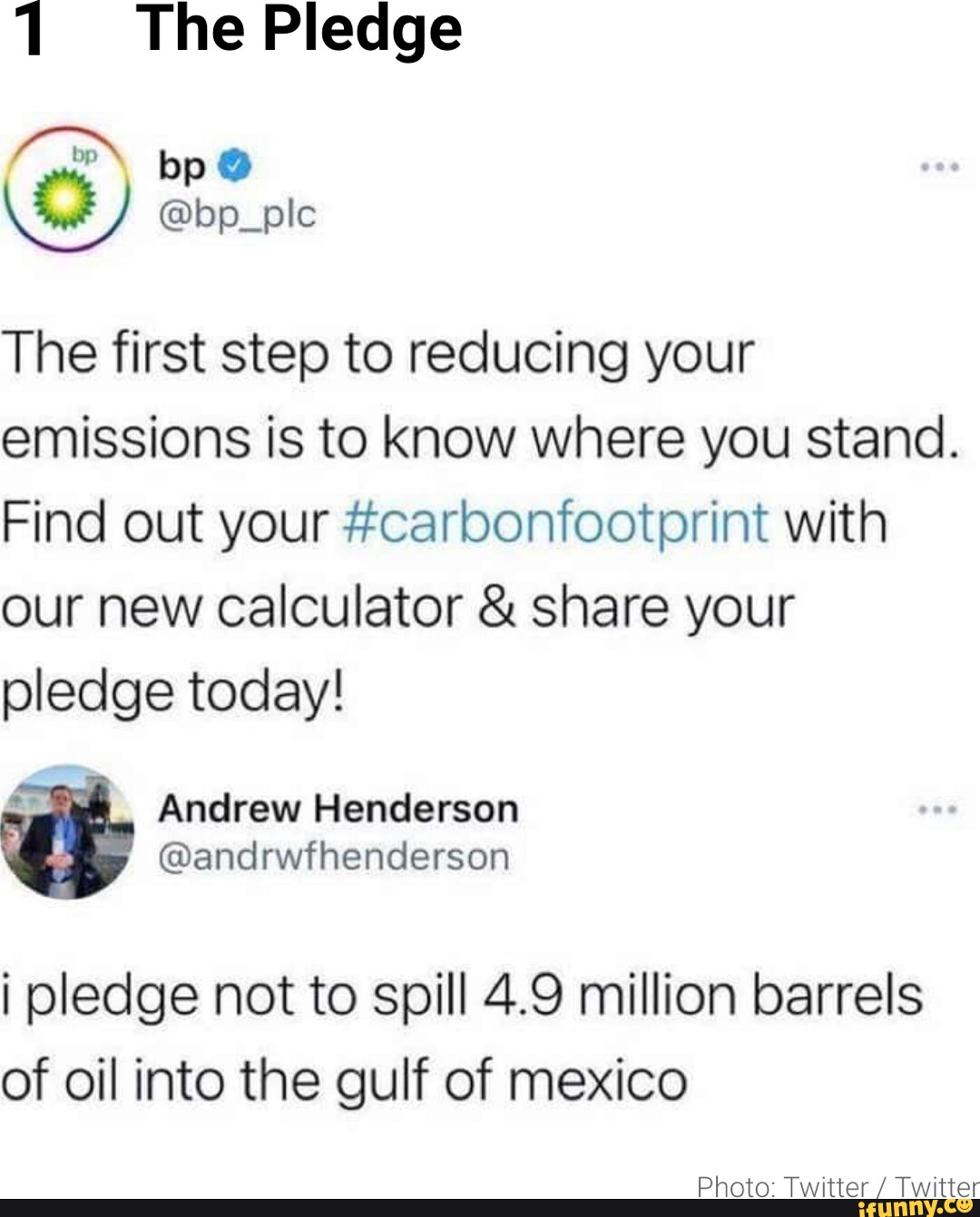 Pledge Calculation Chart 1 The Pledge bp @bp_plc The first step to reducing your emissions is to ...