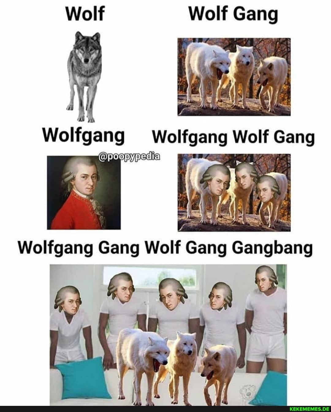 Wolf Wolf Gang
Woifgang 'olfgang Wolf Gang di
Wolfgang Gang Wolf Gang Gangbang