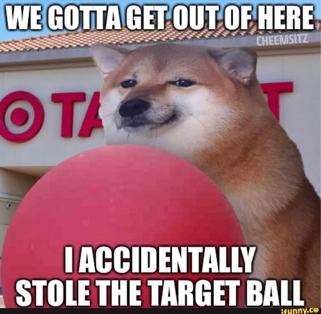We Gotta Get Out Of Here Accidentally Stole The Target Ball