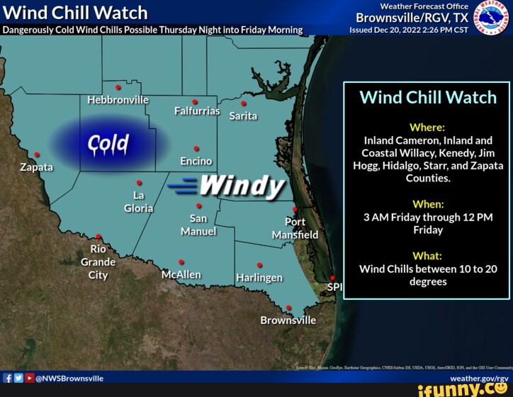 'Weather Forecast Office Wind Chill Watch TX Dangerously Cold Wind ...