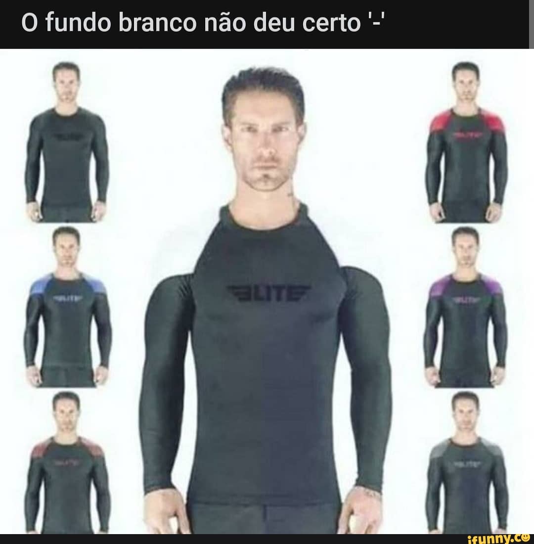 O fundo branco não deu certo