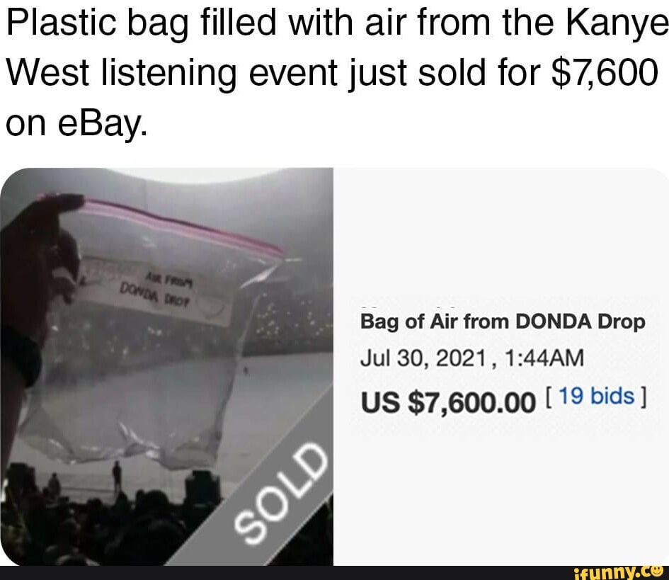 kanye west air bag ebay