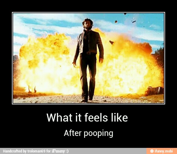 What it feels like
After pooping - What it feels like
After pooping
