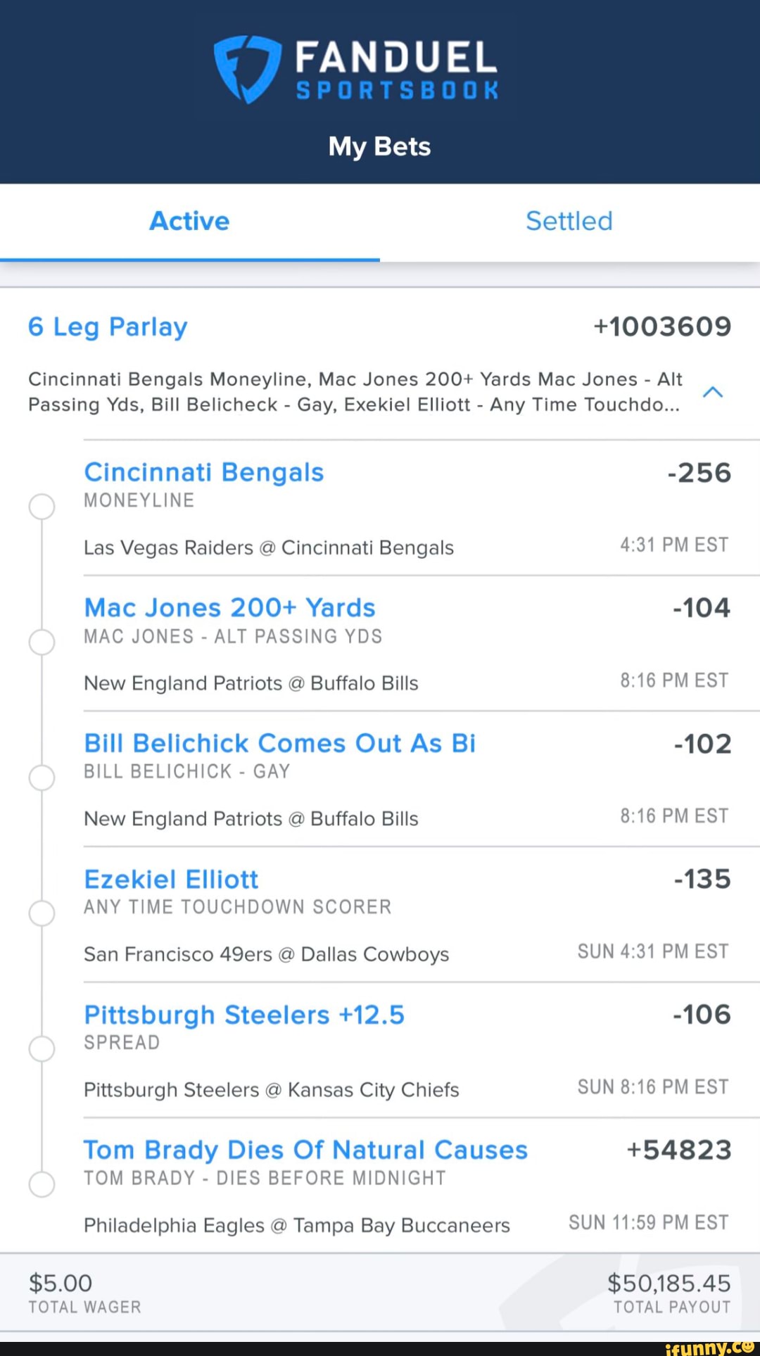 Buffalo Bills vs. New England Patriots Same-Game Parlay: Tail This +1350  Parlay With SI Sportsbook Bet Builder