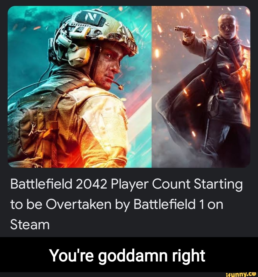 Battlefield 2042 Player Count Starting to be Overtaken by Battlefield 1