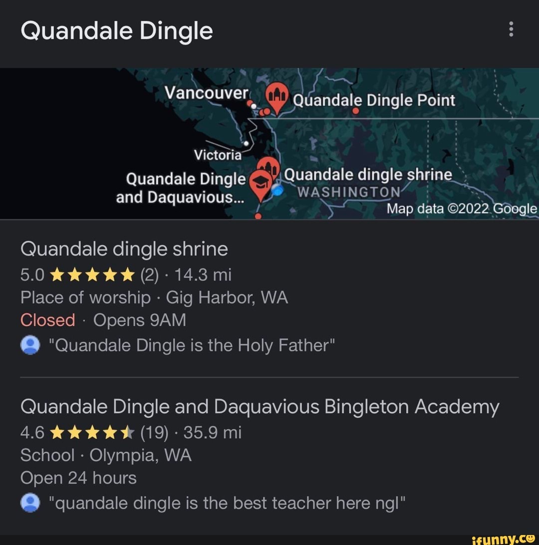Quandale Dingle Vancquver Quandale Dingle Point Victoria Quandale