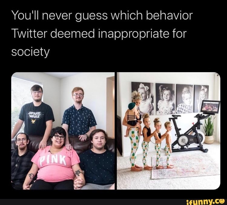 You'll never guess which behavior Twitter deemed inappropriate for ...