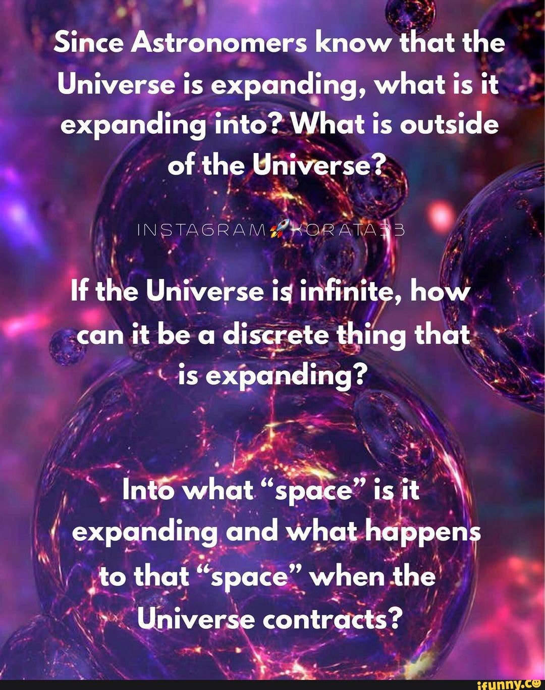 Since Astronomers know that the Universe is expanding, what is it expanding into? What is